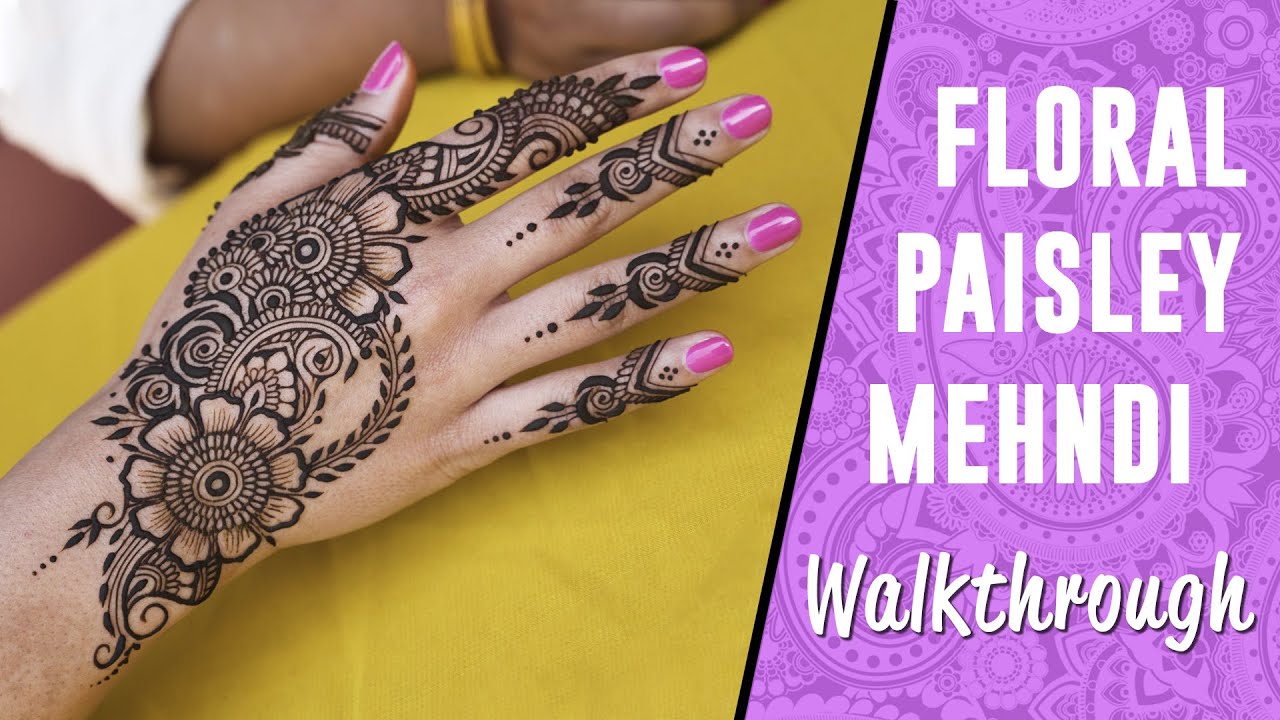 Floral and Paisley Mehndi How-To....Explaining EVERY STEP