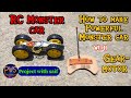 How To Make Remote Control Car Diy Making Monster Car With Gear ️ Motor