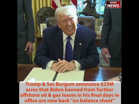 Trump and Burgum Reverse Biden's 625 Million-Acre Drilling Ban: 'Back on the U.S. Balance Sheet'