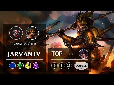Jarvan IV Top vs Akali - EUW Grandmaster Patch 9.7