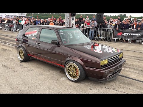 Tuner Cars Drag RACING! 1400HP Golf 2, 2500HP R8 V10, 1400HP RS3 LMS, TrackHawk, Urus, 1100HP 765LT
