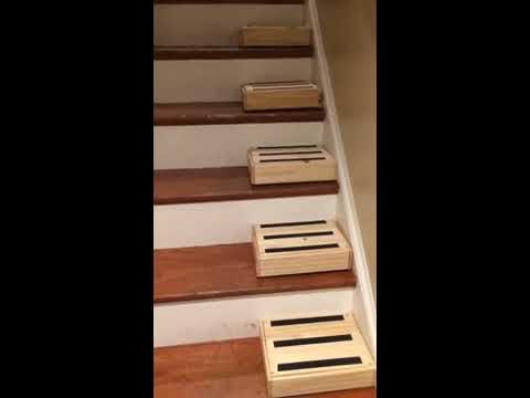 DIY  solution to steep stairs