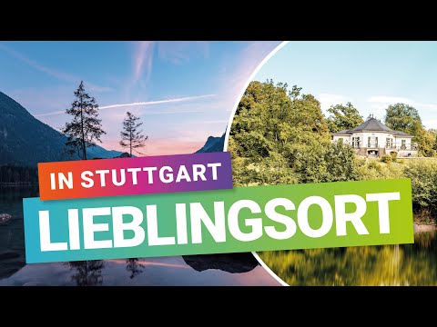 Excursion destinations in Stuttgart: The Bärenschlössle (Little Bear Castle) with its lakes. A hi...