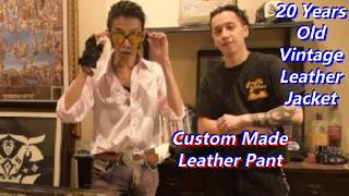 Part 2 Vintage Leather Jacket + Tailor Custom Make Leather Pant -Devil's Play Craft+Inglorious Union