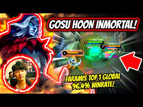 GOSU HOON IS INVINCIBLE WITH FARAMIS! TOP 1 GLOBAL FARAMIS 96.4% WINRATE! | MOBILE LEGENDS