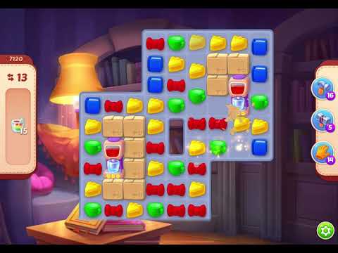 HomeScapes Level 7120 no boosters (14 moves)