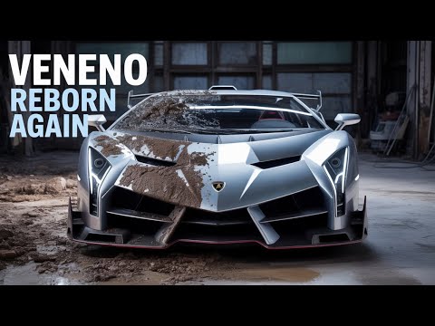 UNBELIEVABLE Lamborghini Veneno Restoration ASMR | Dilapidated to Pristine