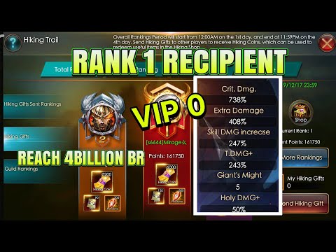 VIP0 - RANK 1 RECEIVMENT!! REACH 4BILLION BR!! LEGACY OF DISCORD