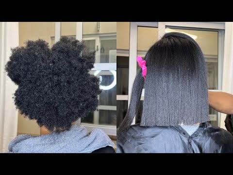 SILK PRESS on 4c hair | Get it to LAST 3 weeks! Silk...