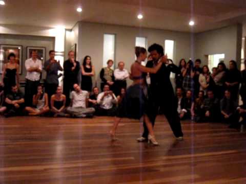  Sebastian Arce  and  Mariana Montes  are  dancing  to  the  vals  "  Pobre Flor  "