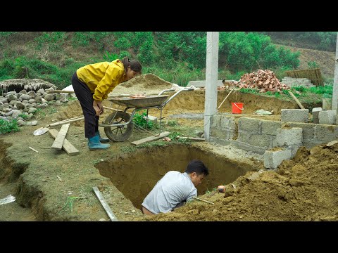 The first septic tank – The foundation for Linh and Chung's clean home.