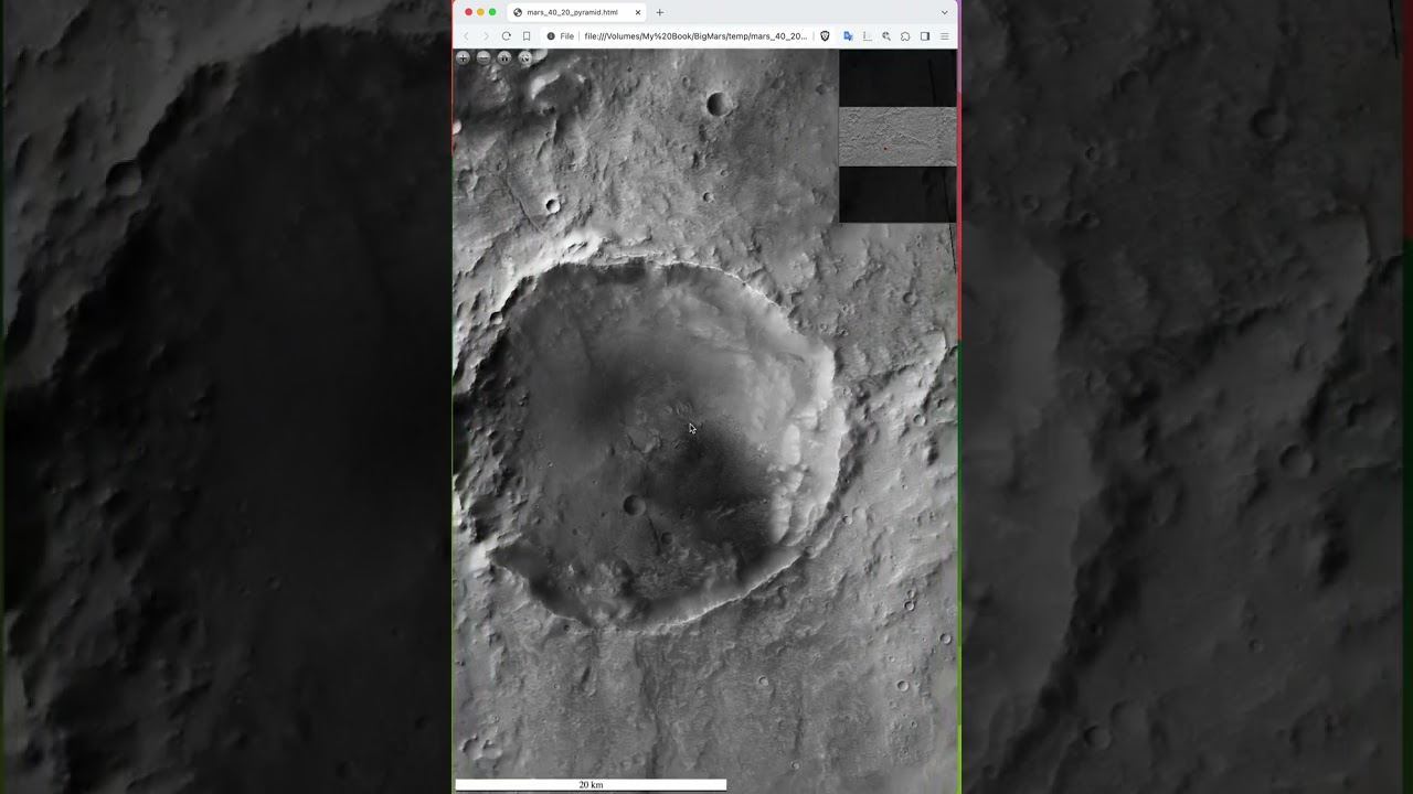 Gigantic Mars surface image displayed using Openseadragon and Khufu