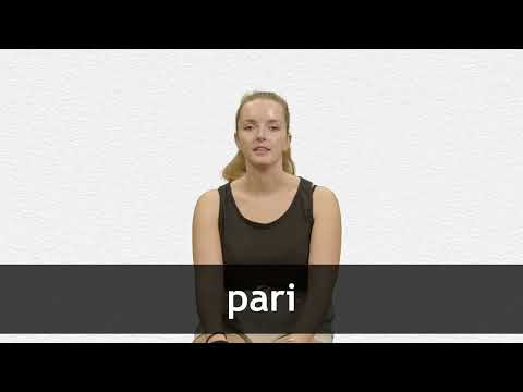 How to pronounce PARI in French