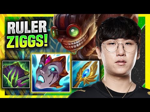 RULER IS READY FOR ZIGGS! - GEN Ruler Plays Ziggs ADC vs Aphelios! | Season 11