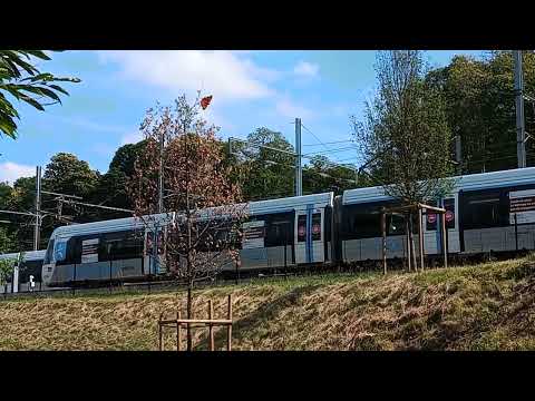 Tram T13 Express - Dernier essai à la station de Saint-Cyr-école #sncf #tramway @Regio2nIdfm