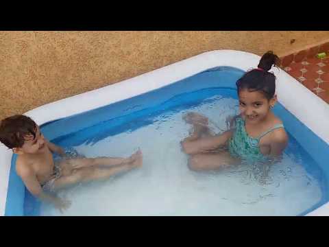 Desafio da piscina para meninas