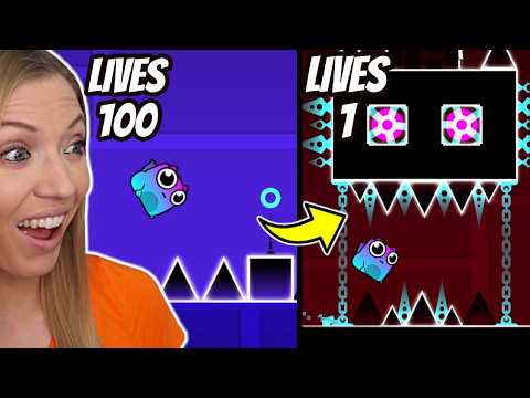 Geometry Dash 100 LIVES CHALLENGE!