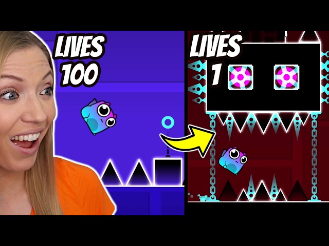Geometry Dash 100 LIVES CHALLENGE!