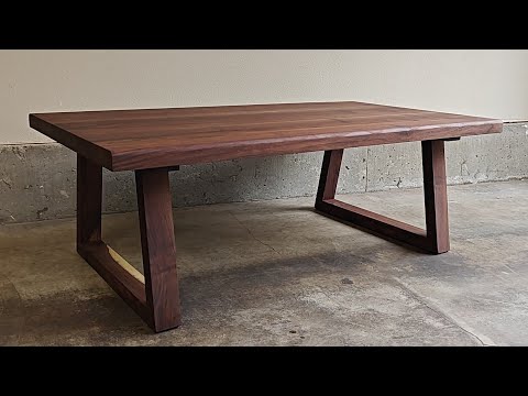 Modern Walnut Coffee Table