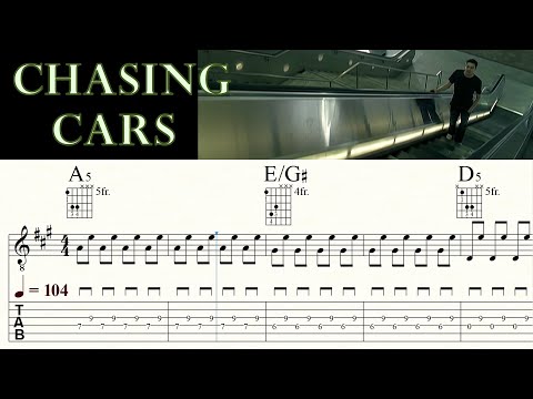 CHASING CARS | SNOW PATROL | Guitar Lesson | Tutorial | Sheet music & TAB