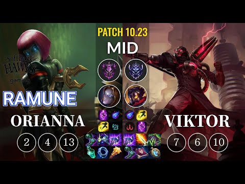 SHG Ramune Orianna vs Viktor Mid - KR Patch 10.23