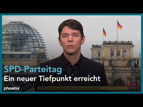 phoenix nachgefragt mit Nicolas Richter zum SPD-Parteitag am 08.12.23