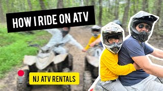How I ride on Polaris ATV at NJ atv rentals, 5-10 years old kids youth atv learn, family fun 👨‍👩‍👧