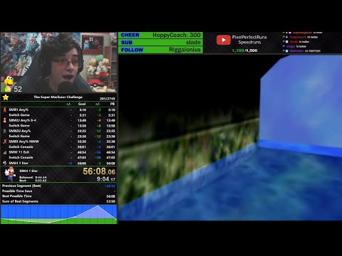 *Former World Record* The Super Marihour Challenge  Speedrun in 56:07 [retimed] by PixelPerfectRuns