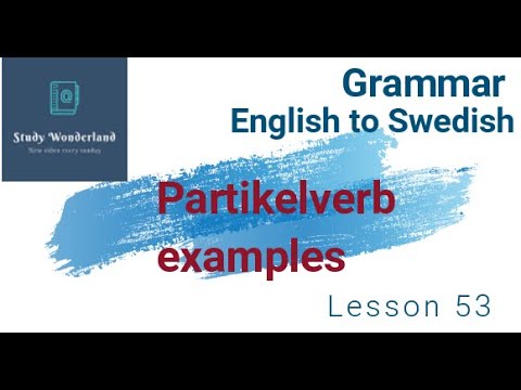 Partikelverb examples - lesson 53 | Study Wonderland