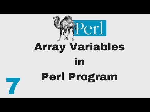 Perl Script Basic Tutorial 7 Array Variable