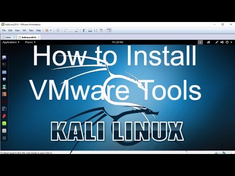 How to Install VMware Tools on Kali Linux 2016.1 Easy Tutorial [HD]
