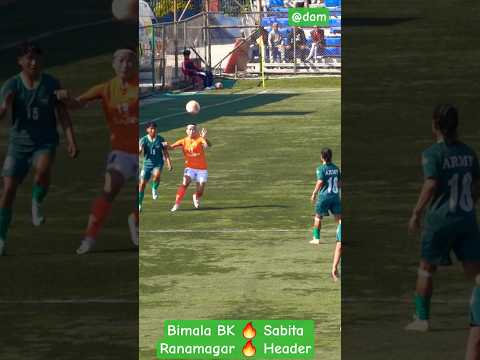 Bimala BK 🔥 Sabita Ranamagar 🔥 Header #shorts #youtubeshorts #trending #viral #nepalifootball #fypシ