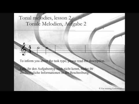 Tonal melodies, lesson 2_Tonale Melodien, Aufgabe 2 | Ear training | Gehörbildung