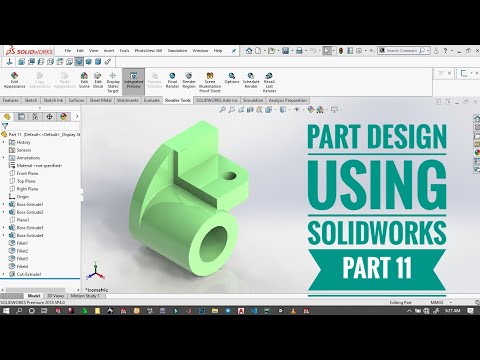 Solidworks tutorial for beginners exercise 11 in [2020]