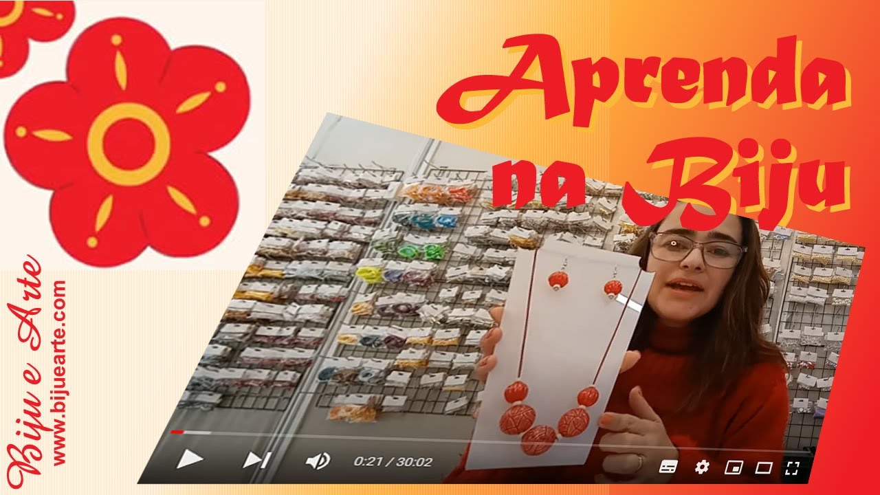 Como fazer colar e brincos fácil Aprenda na Biju - Aula 1