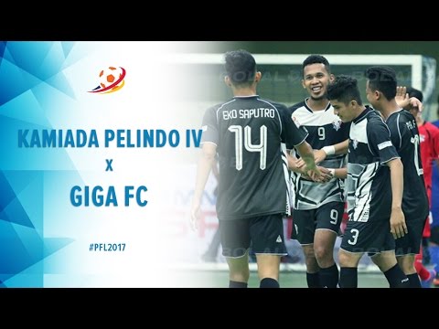 Kamiada Pelindo IV (2) vs (5) Giga FC Kota Metro - Highlight Pro Futsal League 2017
