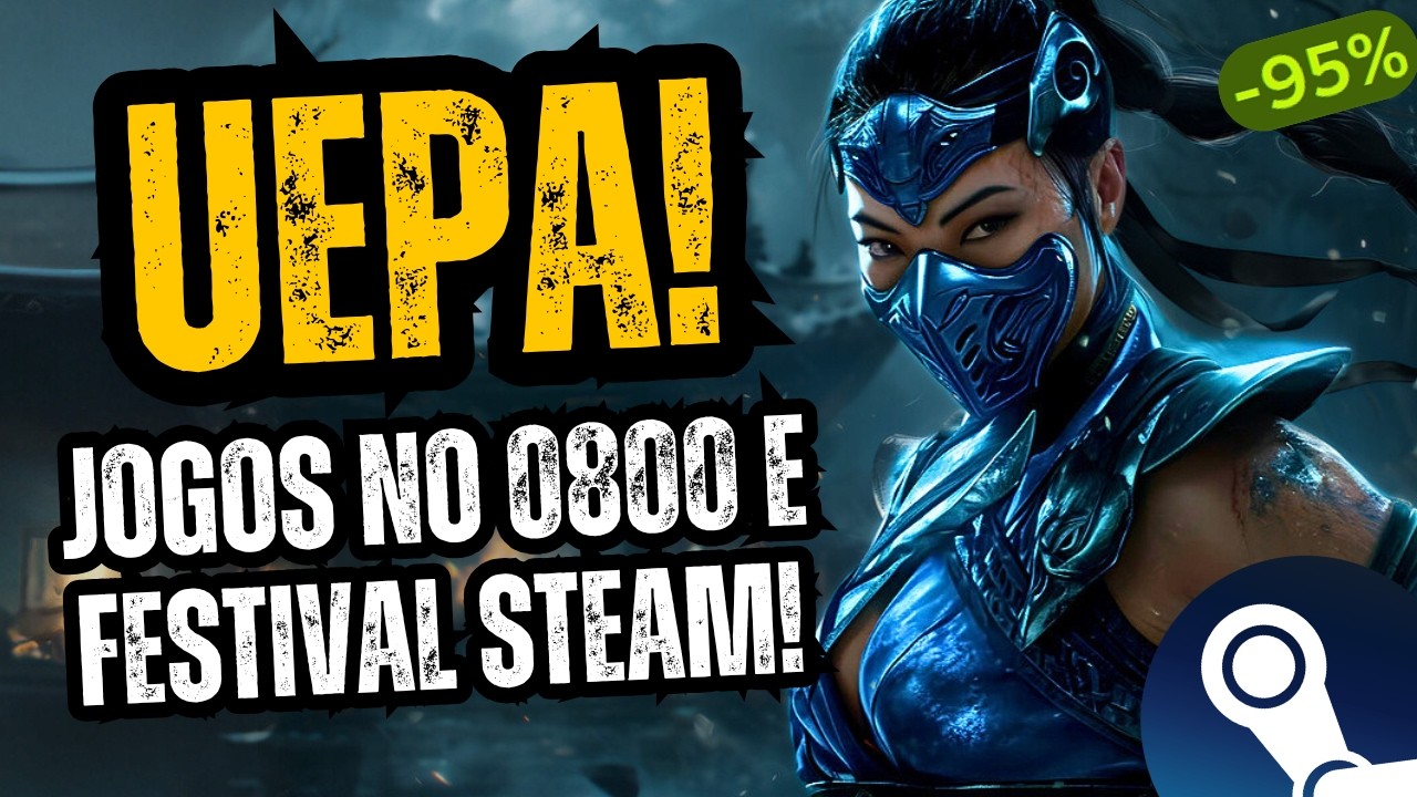 OPA! Novos jogos GRÁTIS no PC, PROMOÇÃO CAPCOM e Festival Ferroviário STEAM com JOGOS BARATOS!