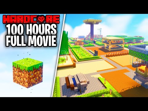 I Survived 100 Hours in ONE BLOCK SKYBLOCK in Minecraft Hardcore!