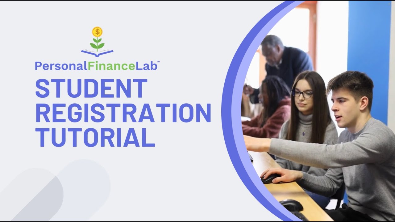 PersonalFinanceLab Student Registration Tutorial
