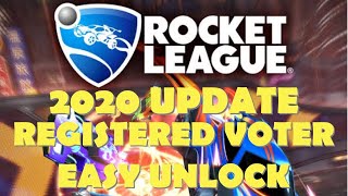 Rocket League: How to unlock the "Registered Voter" Achievement / Trophy! New season one update!