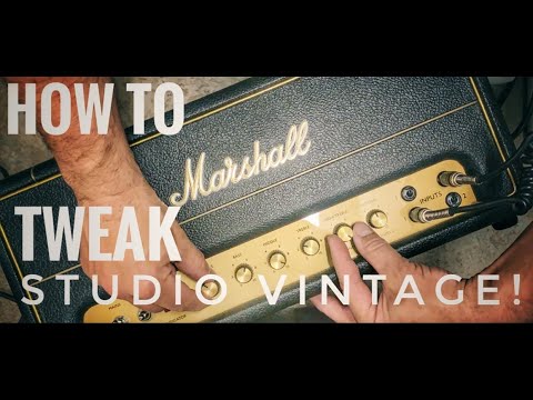 How to Tweak a Marshall Studio Vintage Amp!