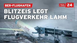 Eisregen und Glätte: BER-Flughafen stellt Flugbetrieb zeitweise ein