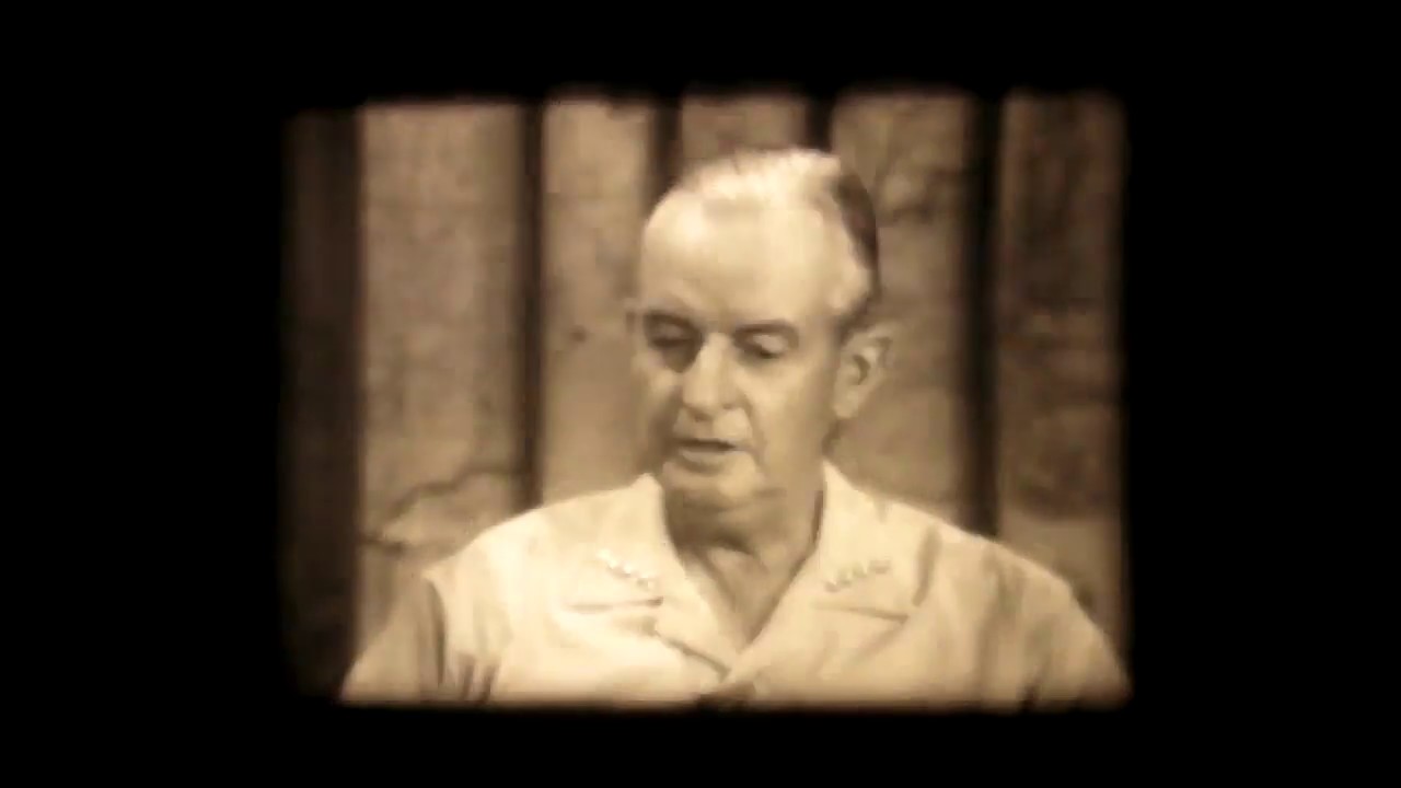 PART 2: 16mm Film Adm US Grant Sharp chief of US forces in the Pacific  during the Vietnam War