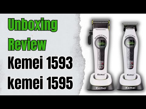 Unboxing Review Kemei 1593 Kemei 1595 🔥 #barber #unboxing #kemei #barbershop