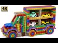 DIY How To Make Delivery Truck Car Using Magnetic Balls Satisfying