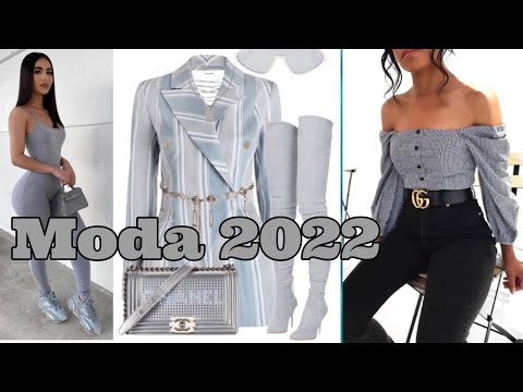MODA 2022 MUJER OUTFITS COLOR GRIS CÓMO COMBINAR EL COLOR GRIS  MODA 2022 MUJER TENDENCIAS 2022