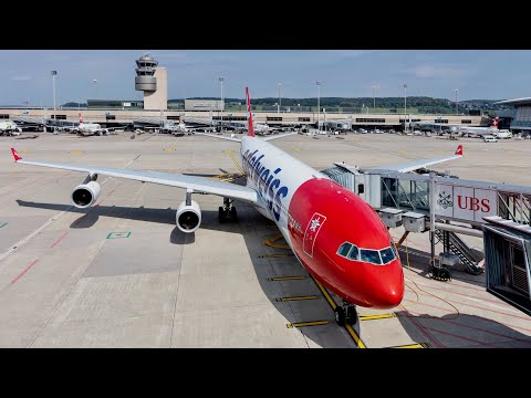 Edelweiss Air A340 Business Class flight to the Maldives