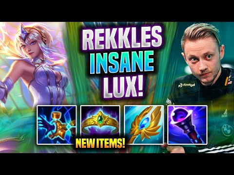 REKKLES IS INSANE AS LUX WITH NEW ITEMS! - KC Rekkles Plays Lux ADC vs Caitlyn! | Preseason 2022