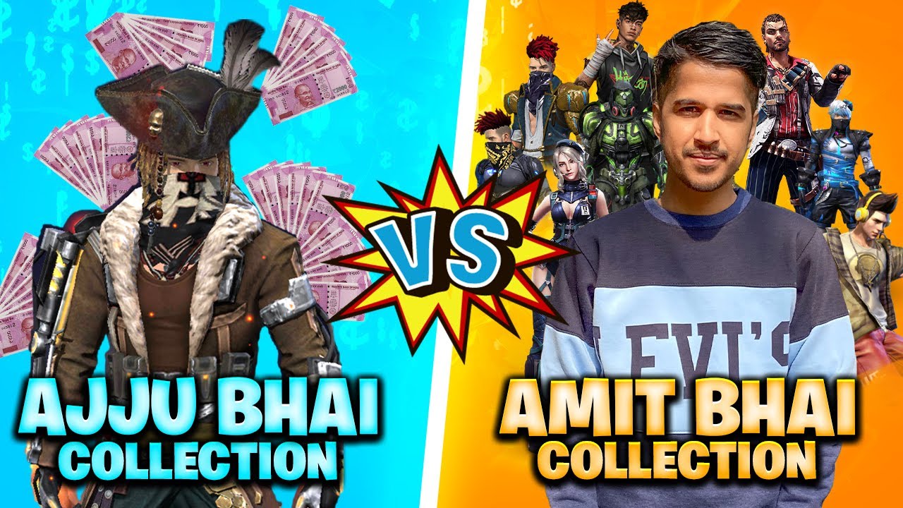 Ajjubhai Vs Amitbhai Desi Gamers Best Collection Who will Win - Garena Free Fire