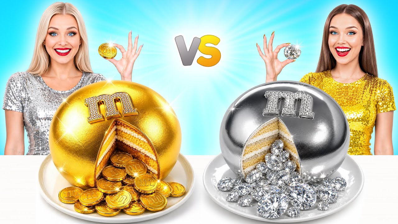 Cake Decorating Challenge Gold vs Silver | Simple Kitchen Recipes by Multi DO Challenge